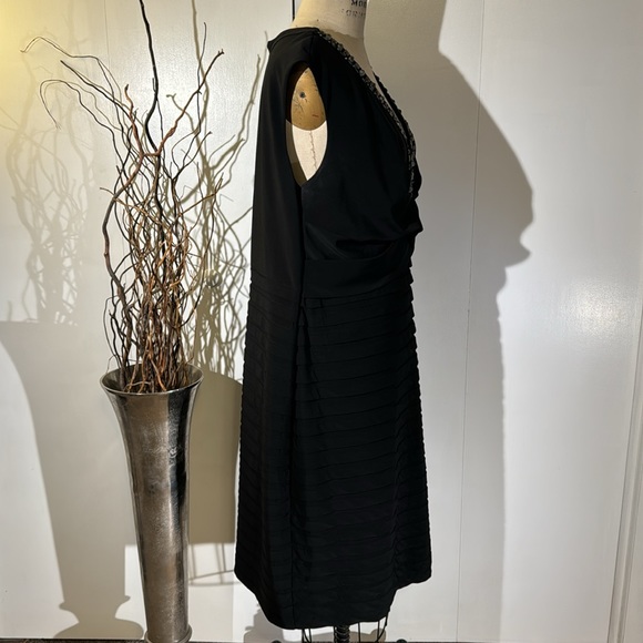 Adriana Papell Cocktail dress with beaded neckline - Picture 6 of 8